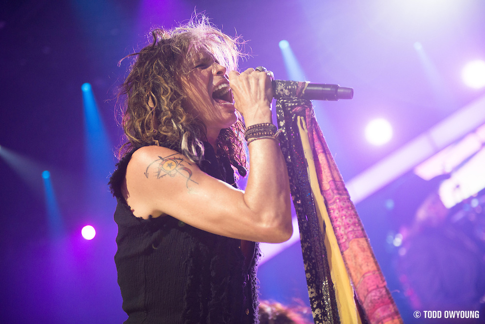 Aerosmith performing at the iHeartRadio Music Festival in Las Vegas, Nevada on September 22, 2012. (Todd Owyoung)