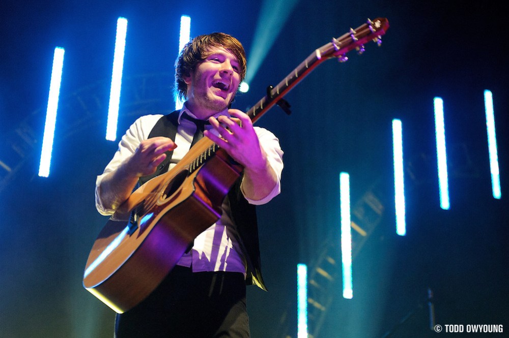 Photos of Adam Young - AKA Owl City - performing at the Pageant in St. Louis on the closing concert of their five-month tour. May 5, 2010. (Todd Owyoung)